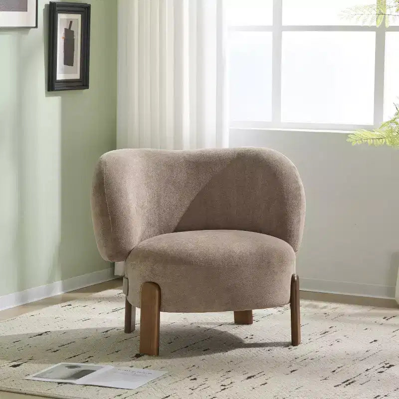 Christopher Knight Home Zoe Mid-Century Modern Upholstered Wingback Armless Chair
