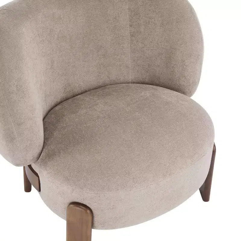 Christopher Knight Home Zoe Mid-Century Modern Upholstered Wingback Armless Chair