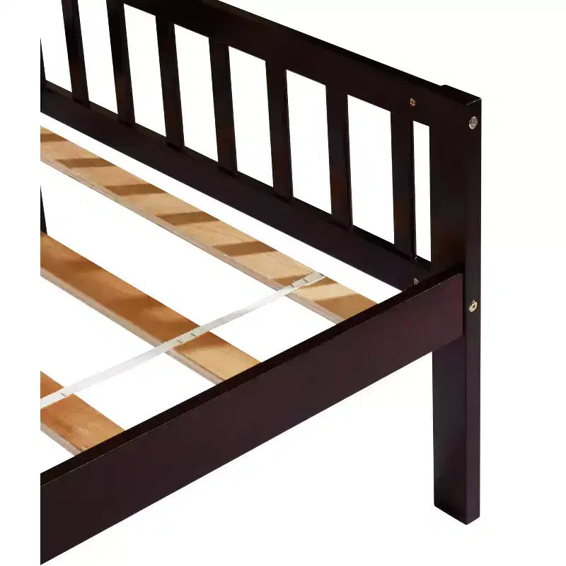 MAYEERTY Letto Divano in Legno di Pino con Due Cassetti Contenitore, 10 Doghe di Supporto, Marrone