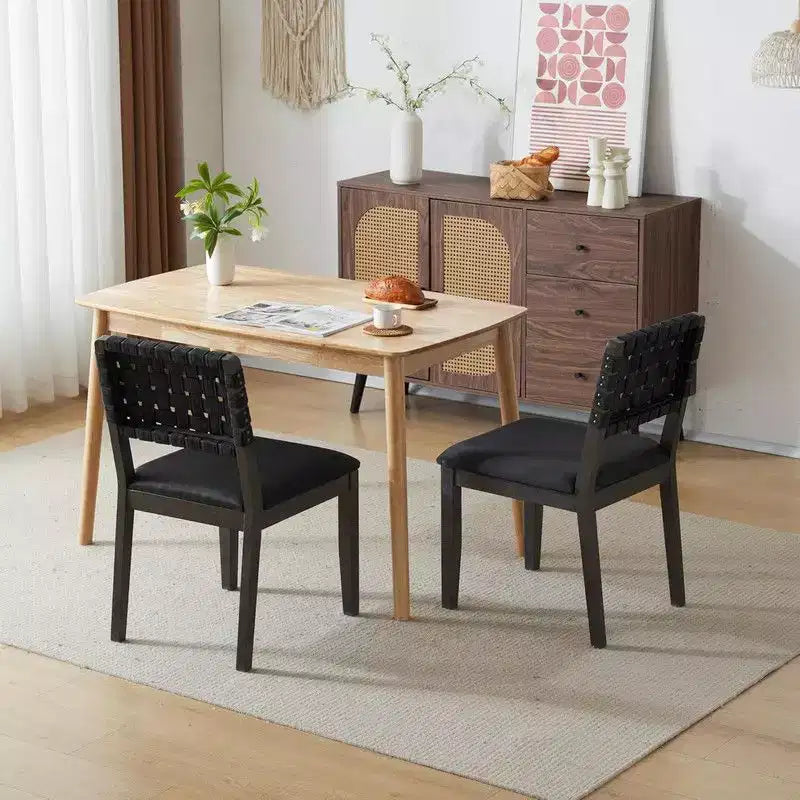 Sedie da pranzo Karl Home Mid Century Modern in legno, set da 2