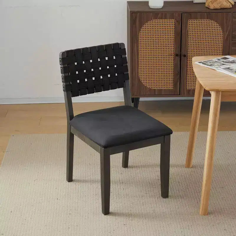 Sedie da pranzo Karl Home Mid Century Modern in legno, set da 2