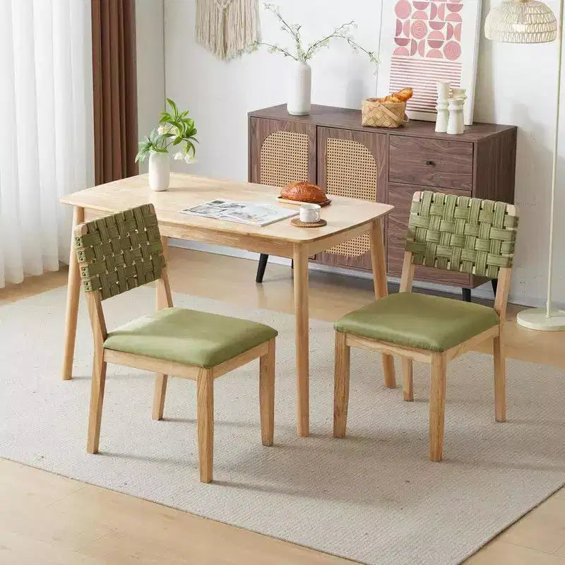 Sedie da pranzo Karl Home Mid Century Modern in legno, set da 2
