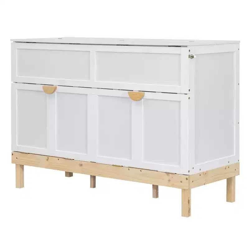 Whisen Queen Size Murphy Bed, Space-Saving, Durable Construction, Simple Setup with Hardware