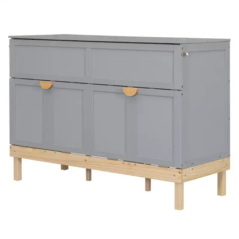 Whisen Queen Size Murphy Bed, Space-Saving, Durable Construction, Simple Setup with Hardware