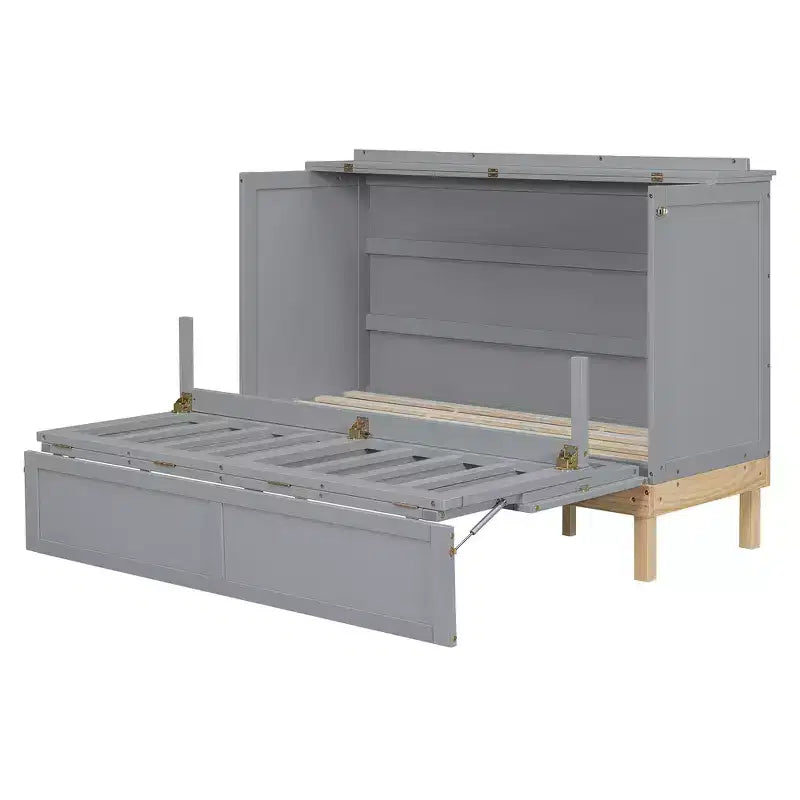 Whisen Queen Size Murphy Bed, Space-Saving, Durable Construction, Simple Setup with Hardware