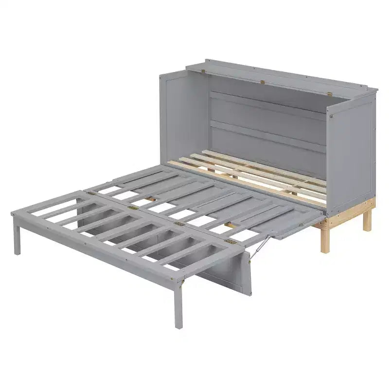 Whisen Queen Size Murphy Bed, Space-Saving, Durable Construction, Simple Setup with Hardware