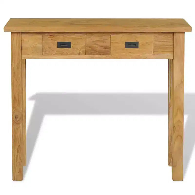 vidaXL Console Table Solid Teak 35.4x11.8x31.5