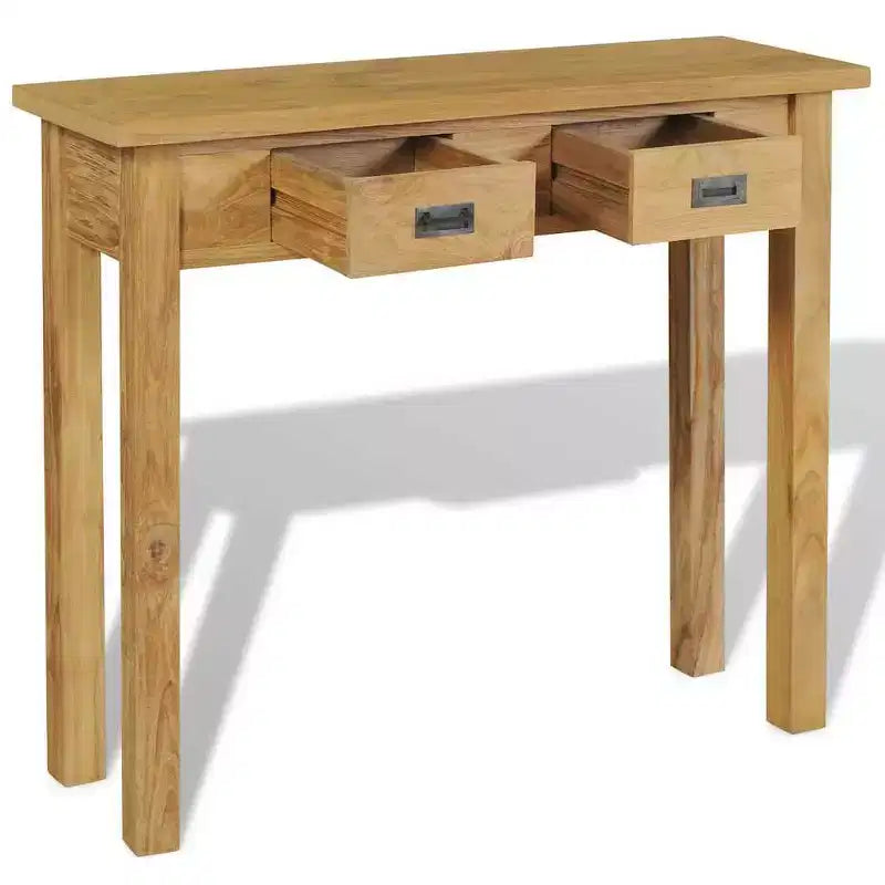 vidaXL Console Table Solid Teak 35.4x11.8x31.5