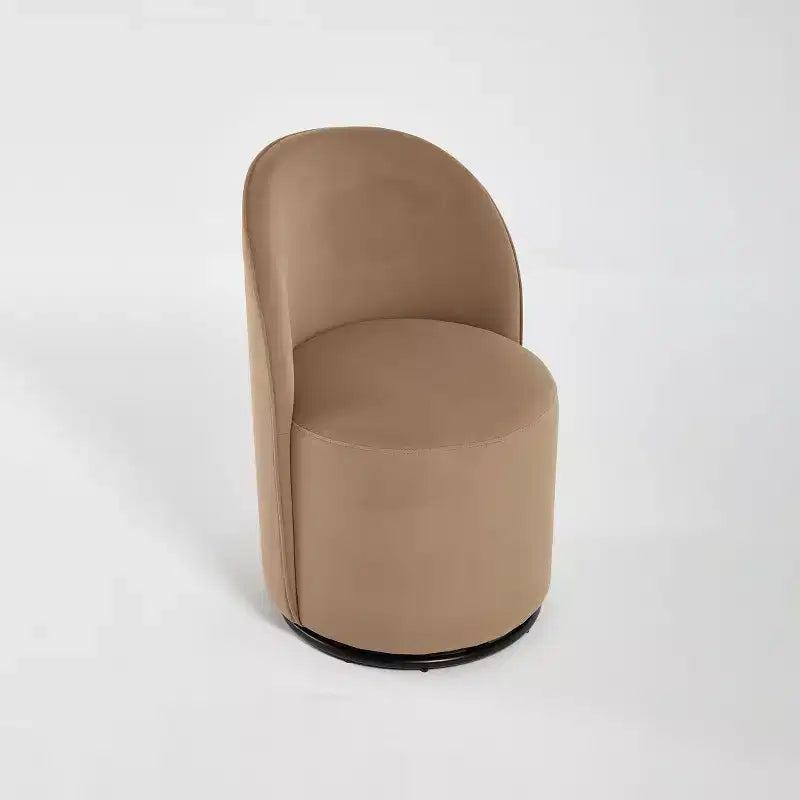 Sedie da pranzo Okak Modern 360Swivel, comode sedie da cucina in velluto con schienale a botte e cuscini spessi, sedia da trucco imbottita per camera da letto