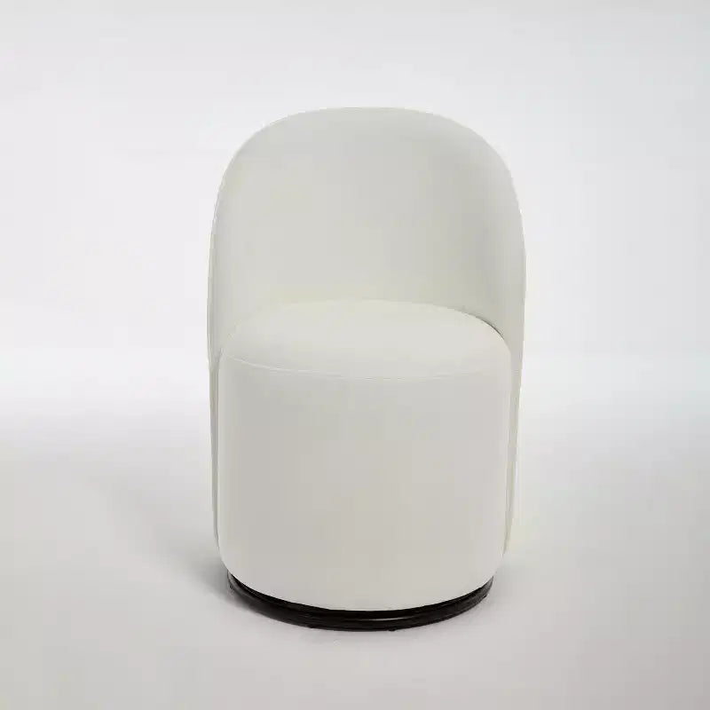 Sedie da pranzo Okak Modern 360Swivel, comode sedie da cucina in velluto con schienale a botte e cuscini spessi, sedia da trucco imbottita per camera da letto