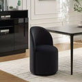 Sedie da pranzo Okak Modern 360Swivel, comode sedie da cucina in velluto con schienale a botte e cuscini spessi, sedia da trucco imbottita per camera da letto
