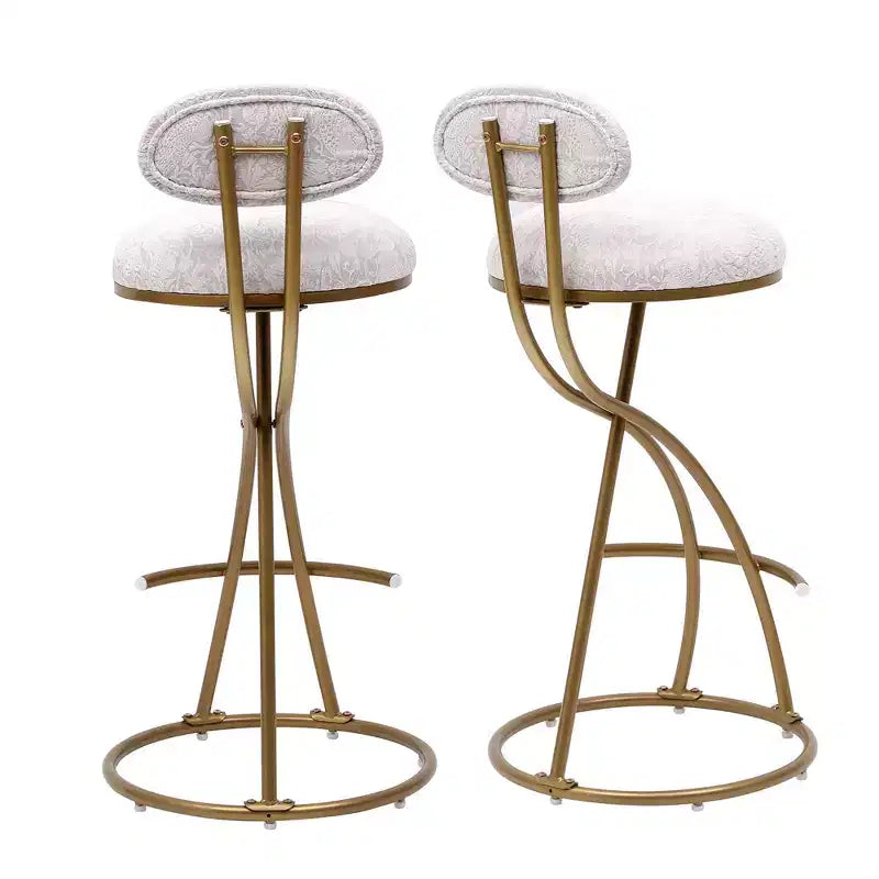 MAYEERTY Sgabelli da Bar Imbottiti Altezza Bancone, Set da 2 - Ecopelle, Poggiapiedi, Isola Cucina (Nero)