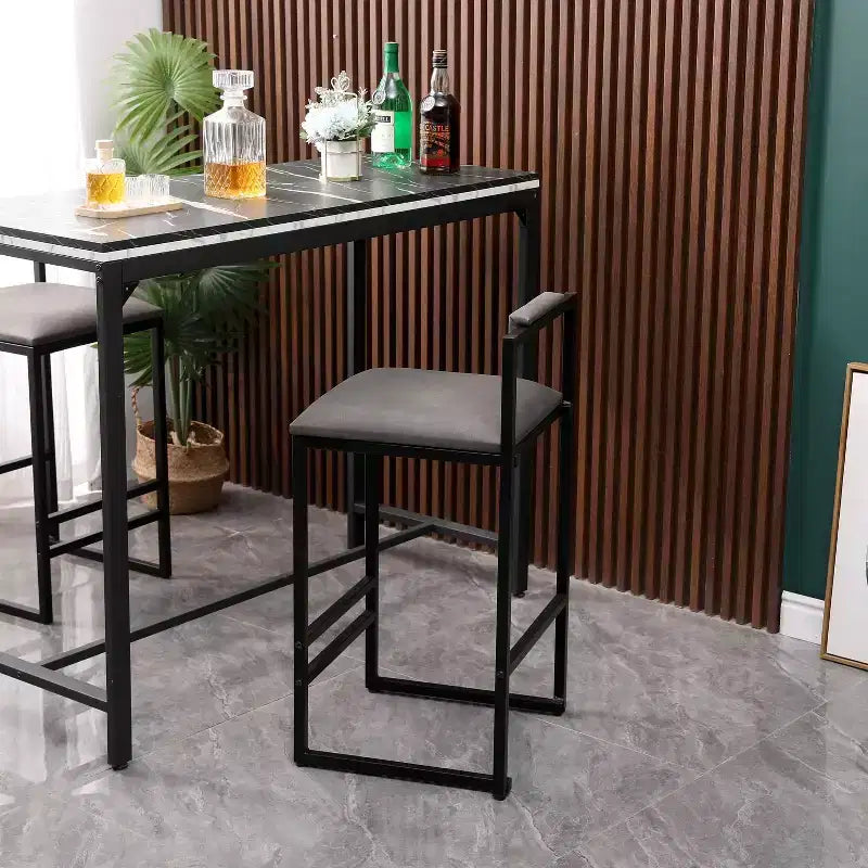 MAYEERTY Sgabelli da Bar con Schienale Set da 2 - Altezza Bancone, Pelle PU, Poggiapiedi