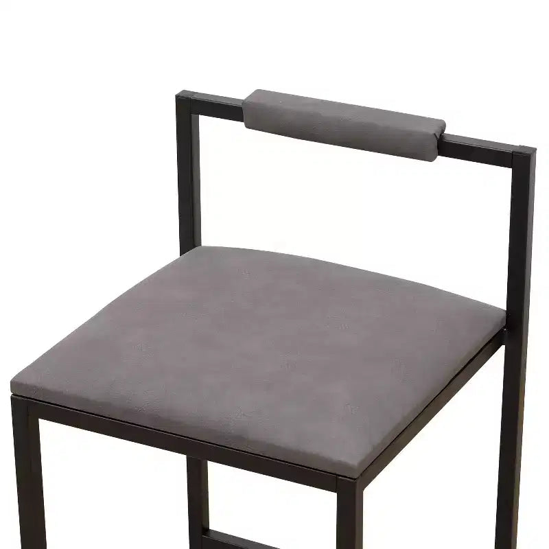 MAYEERTY Sgabelli da Bar con Schienale Set da 2 - Altezza Bancone, Pelle PU, Poggiapiedi