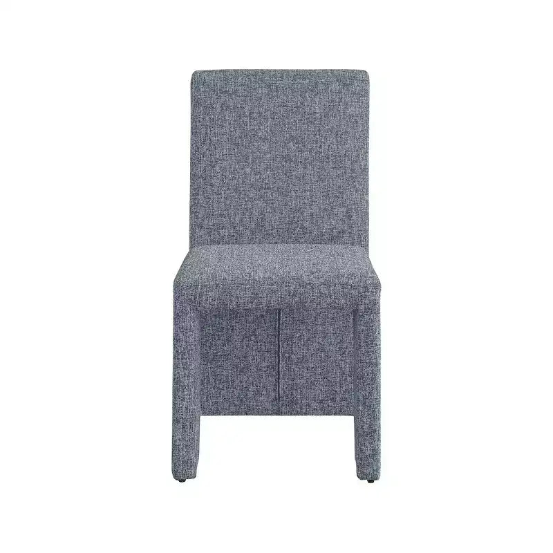 Meridian Furniture Benson Sedia da Pranzo in Tessuto Testurizzato Lino, Set da 2