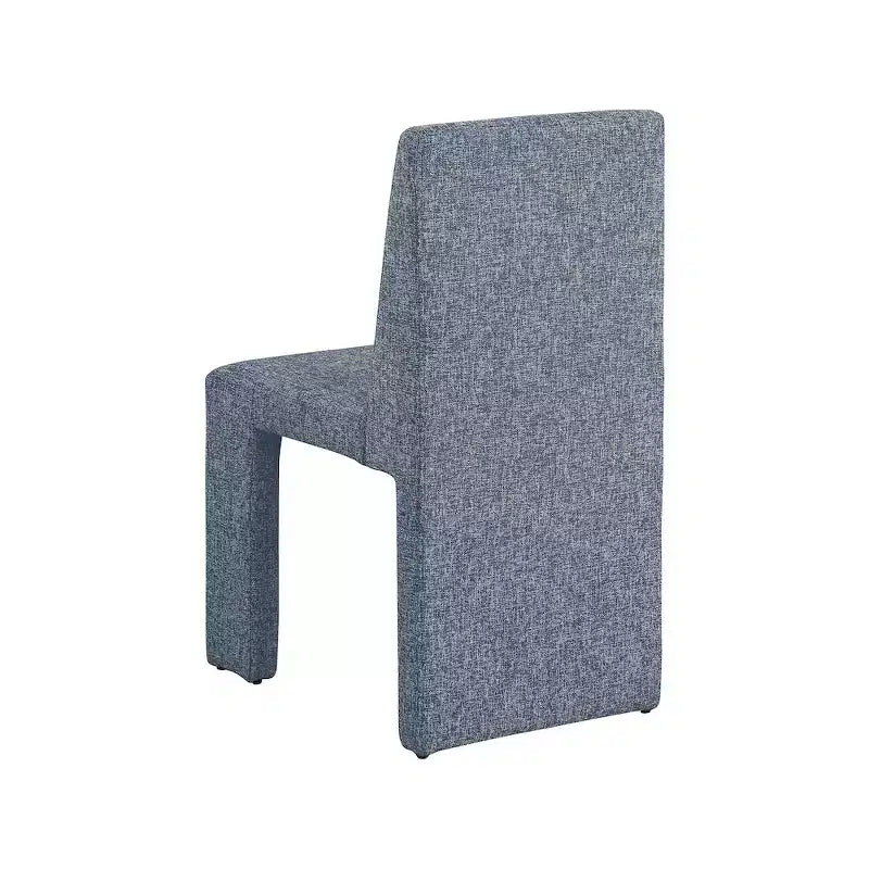 Meridian Furniture Benson Sedia da Pranzo in Tessuto Testurizzato Lino, Set da 2