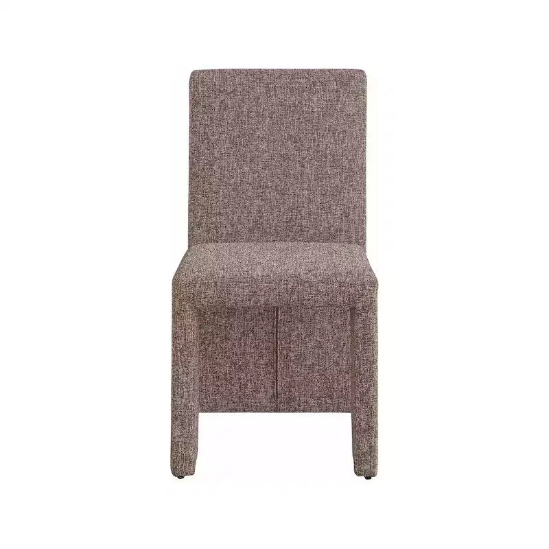 Meridian Furniture Benson Sedia da Pranzo in Tessuto Testurizzato Lino, Set da 2