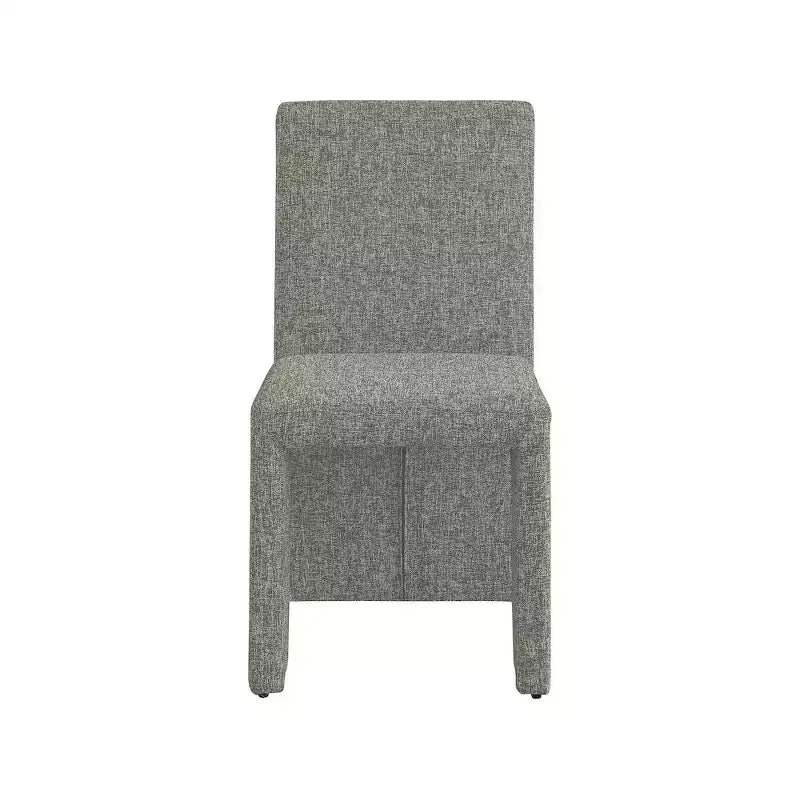 Meridian Furniture Benson Sedia da Pranzo in Tessuto Testurizzato Lino, Set da 2