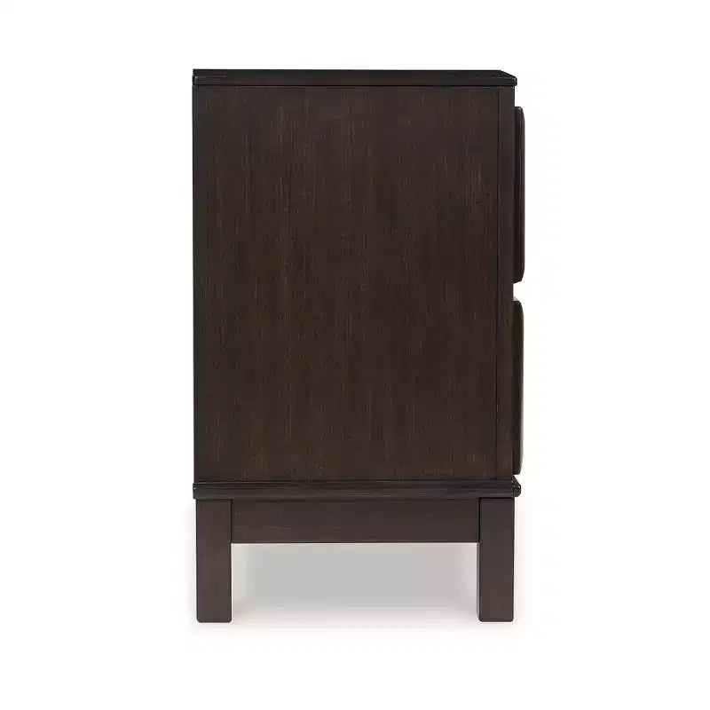 Signature Design by Ashley Vanmore Comodino contemporaneo a 2 cassetti, Marrone scuro