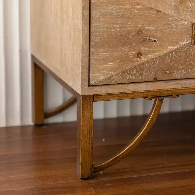 Cassettiera a 6 cassetti in legno chiaro Okak, design moderno con cassetti scorrevoli fluidi per soggiorno/camera da letto/ingresso