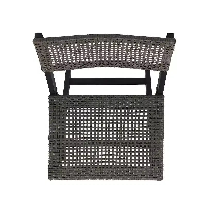 MAYEERTY Set di 2 sedie da bistrò con struttura in metallo, design compatto per interni ed esterni, bar, bistrò