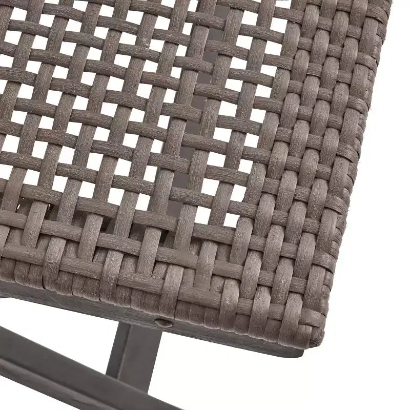 MAYEERTY Set di 2 sedie da bistrò con struttura in metallo, design compatto per interni ed esterni, bar, bistrò