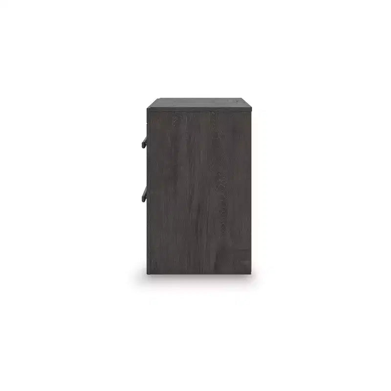 Signature Design by Ashley Prendonea Comodino con 2 cassetti a scorrimento, Antracite