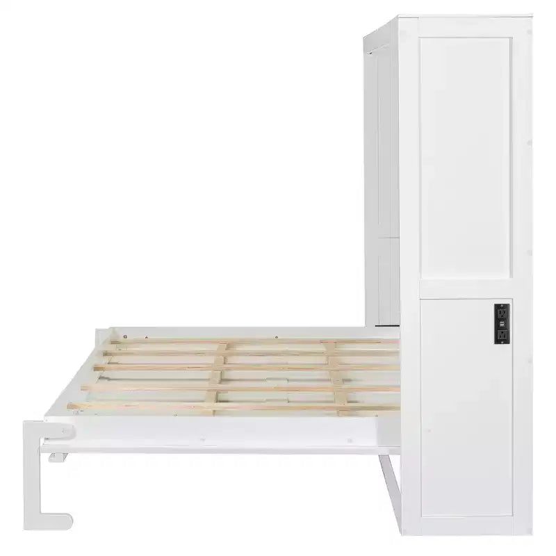 GDFStudio Kitto Letto a scomparsa in legno con porte di ricarica