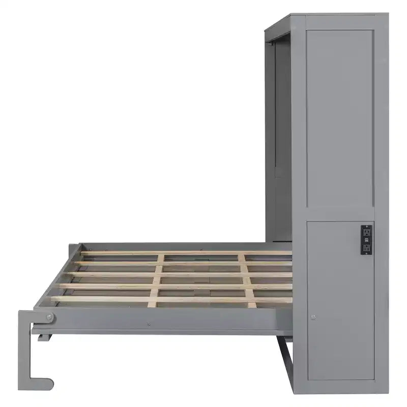 GDFStudio Kitto Letto a scomparsa in legno con porte di ricarica