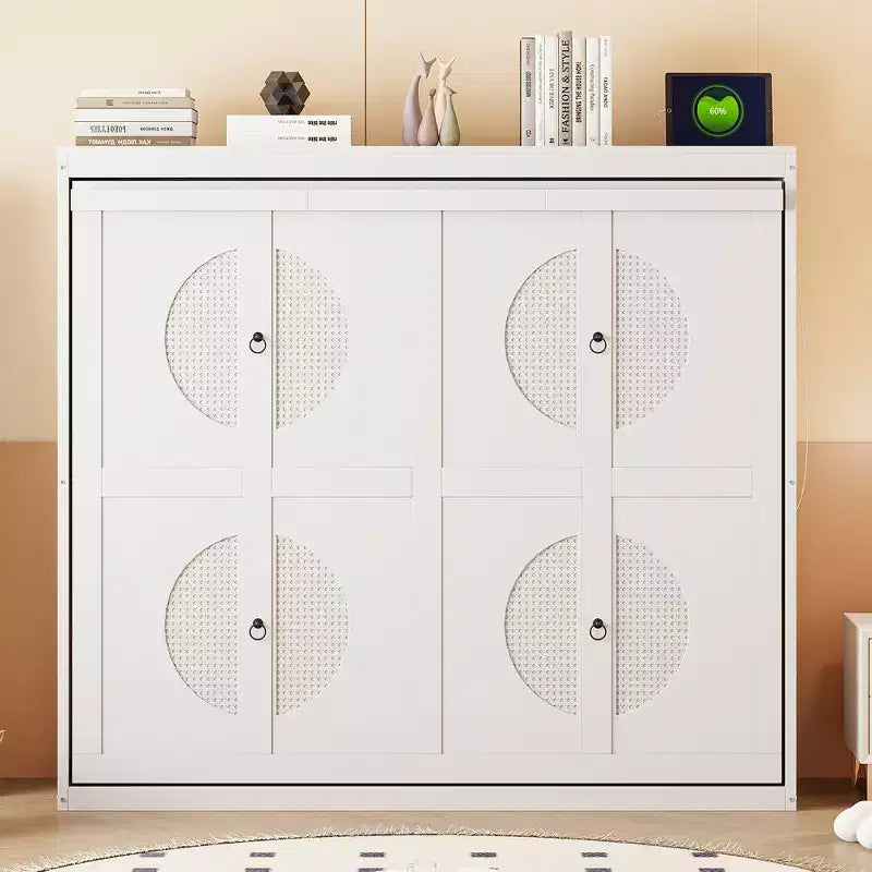 GDFStudio Kitto Letto a scomparsa in legno con porte di ricarica