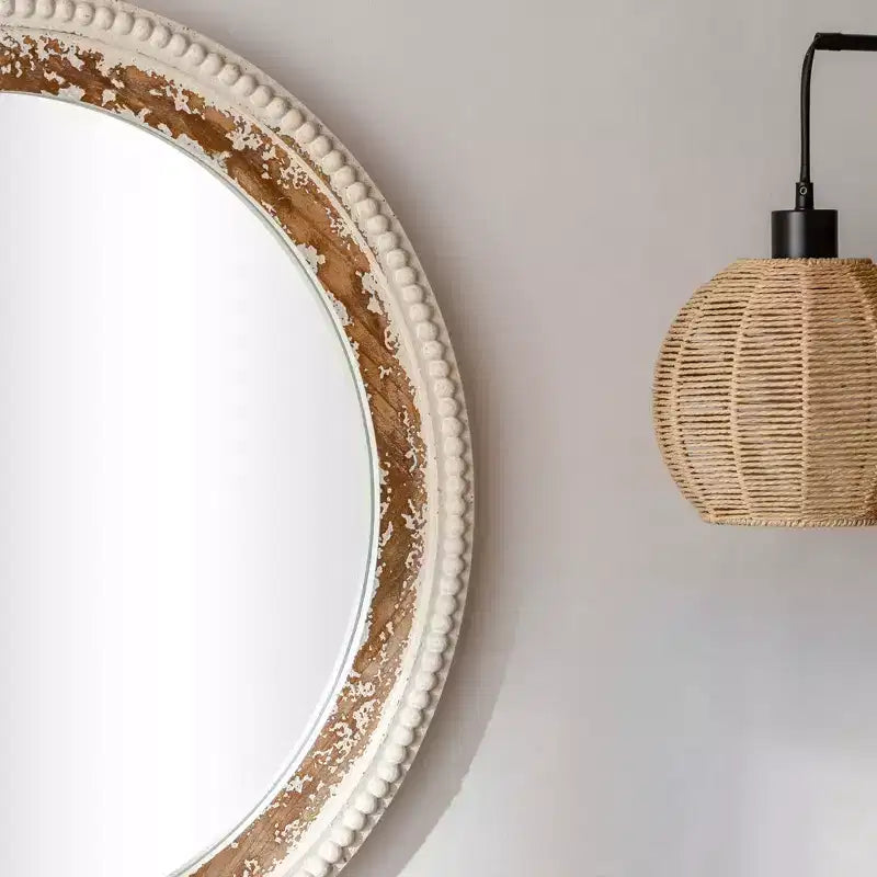 Specchio da parete piatto in legno Maxax