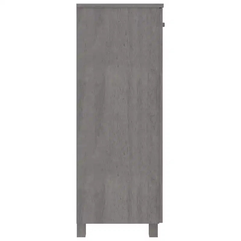 33.5x15.7x42.5 Scarpiera in Legno di Pino-Grigio Chiaro