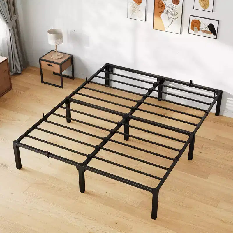 Struttura Letto in Ferro - Design Senza Viti, Letto in Ferro Piatto Completamente Smontato, Struttura Letto in Metallo, Struttura Letto in Acciaio