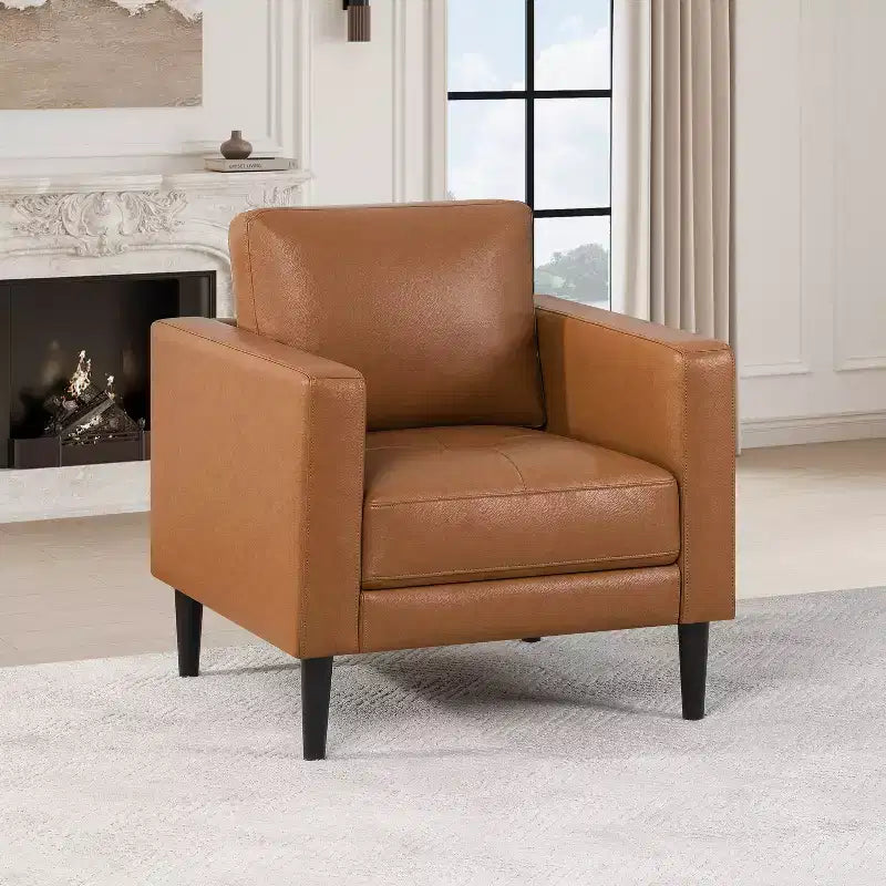 Home Imports Emporium Set Composto da Poltrona Imbottita, Divanetto e Divano in Air Leather