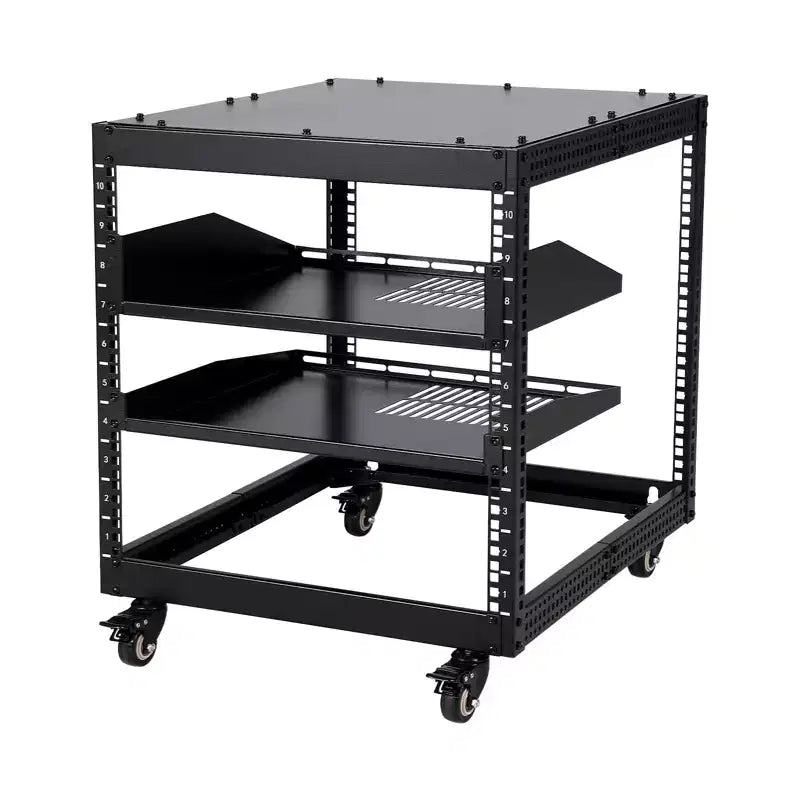 Armadio rack server open frame 20U, profondità regolabile 23-40 pollici, montaggio a parete e rack di rete autoportante, contiene tutte le apparecchiature IT/AV