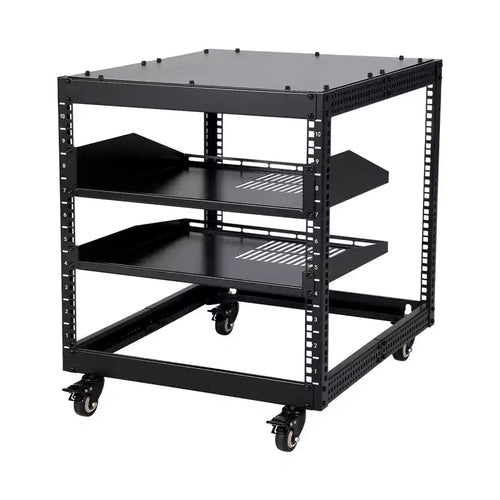 Armadio rack server open frame 20U, profondità regolabile 23-40 pollici, montaggio a parete e rack di rete autoportante, contiene tutte le apparecchiature IT/AV