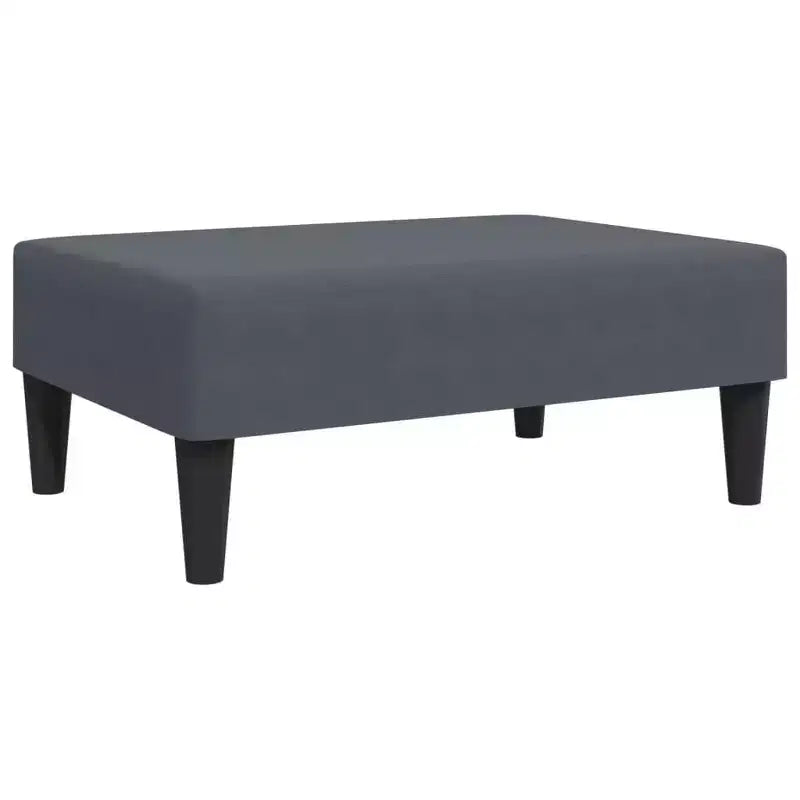 vidaXL Set Divano Letto Convertibile a 2 Pezzi con Poggiapiedi in Lussuoso Velluto Grigio Scuro, Mobile Versatile per Soggiorno o Salotto
