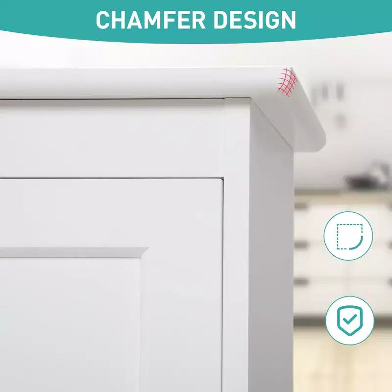 Sandinrayli 10 Gal. Cestone per la Biancheria Inclinabile Contenitore per la Spazzatura da Cucina in Legno con Sportello ad Angolo Regolabile