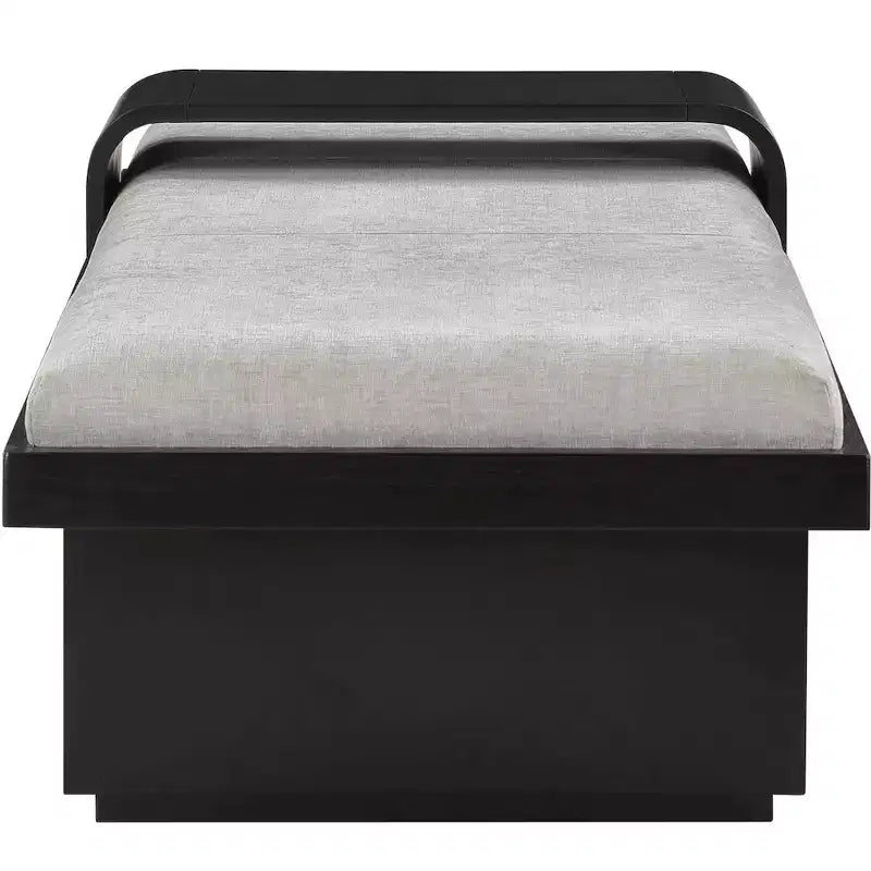 Meridian Furniture, Panca in tessuto ciniglia Arlington