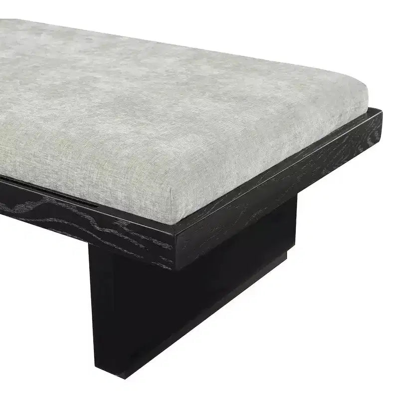Meridian Furniture, Panca in tessuto ciniglia Arlington