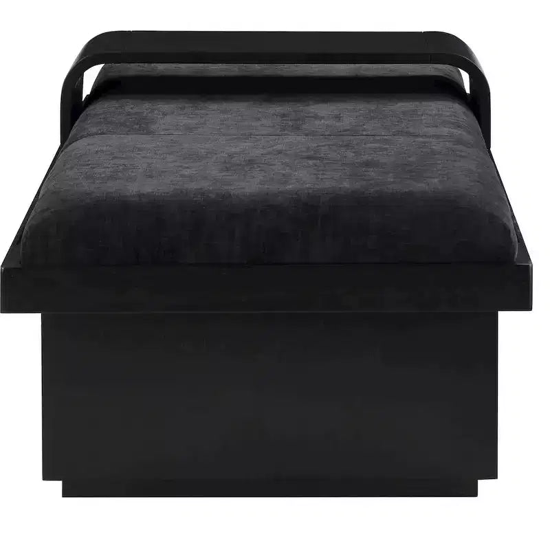 Meridian Furniture, Panca in tessuto ciniglia Arlington