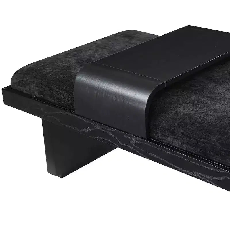 Meridian Furniture, Panca in tessuto ciniglia Arlington