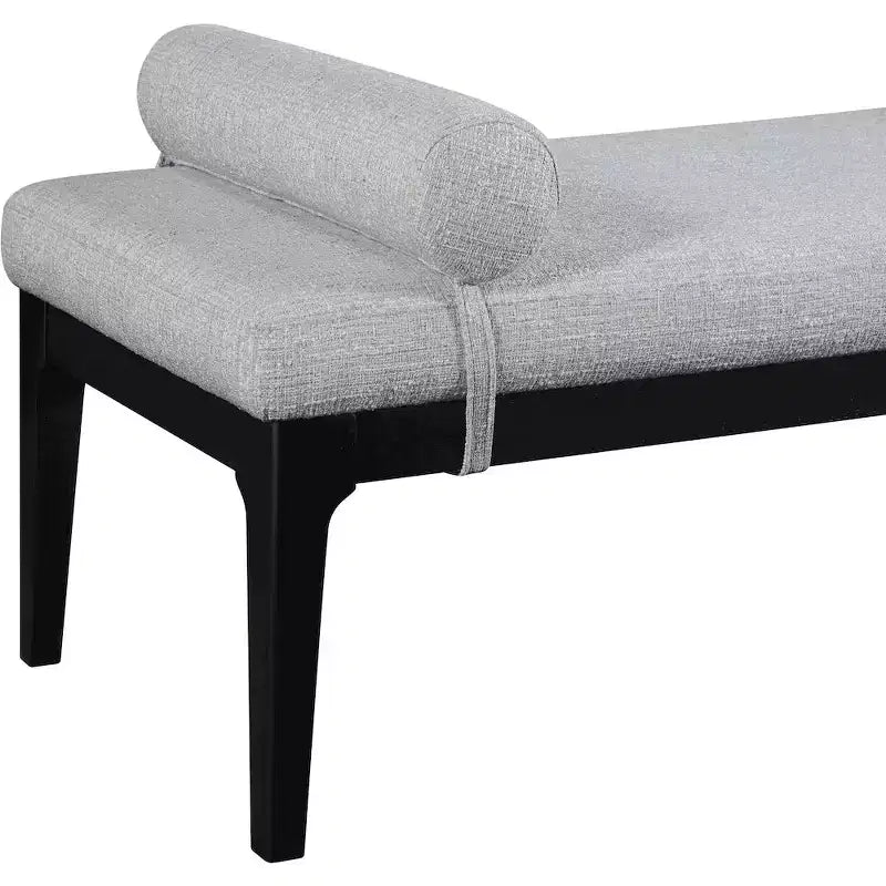 Meridian Furniture, Panca in tessuto testurizzato lino Priscilla