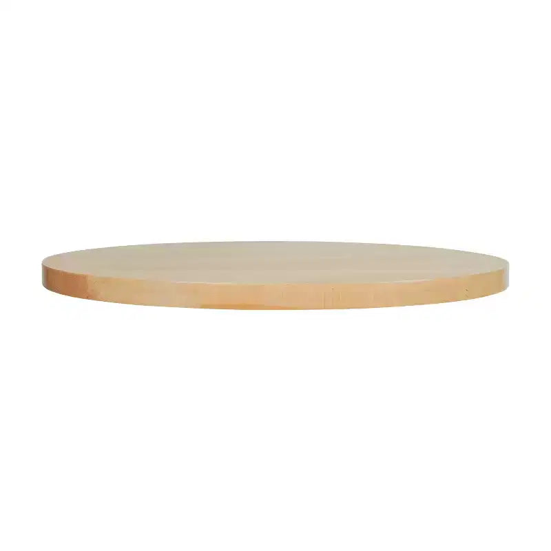 Piano del tavolo rotondo Flash Furniture Bennett in legno massello spesso 3,8 cm per interni