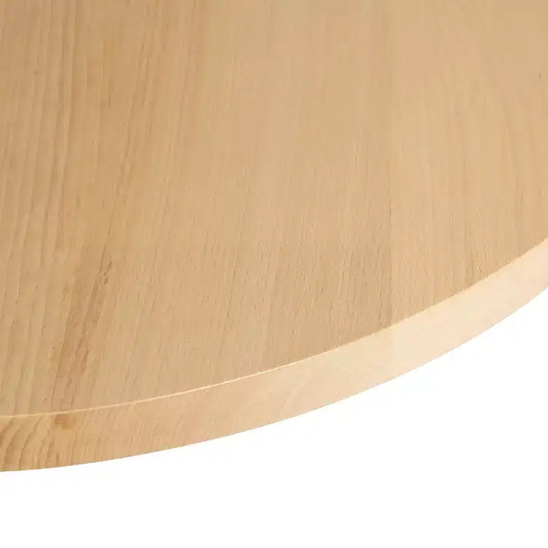 Piano del tavolo rotondo Flash Furniture Bennett in legno massello spesso 3,8 cm per interni