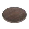 Piano del tavolo rotondo Flash Furniture Bennett in legno massello spesso 3,8 cm per interni