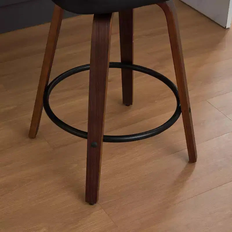 CLIHOME Set di 2 Sgabelli da Bar Altezza Bancone - Sgabelli da 26 Pollici in Rattan con Schienale in Paglia di Vienna e Seduta Imbottita