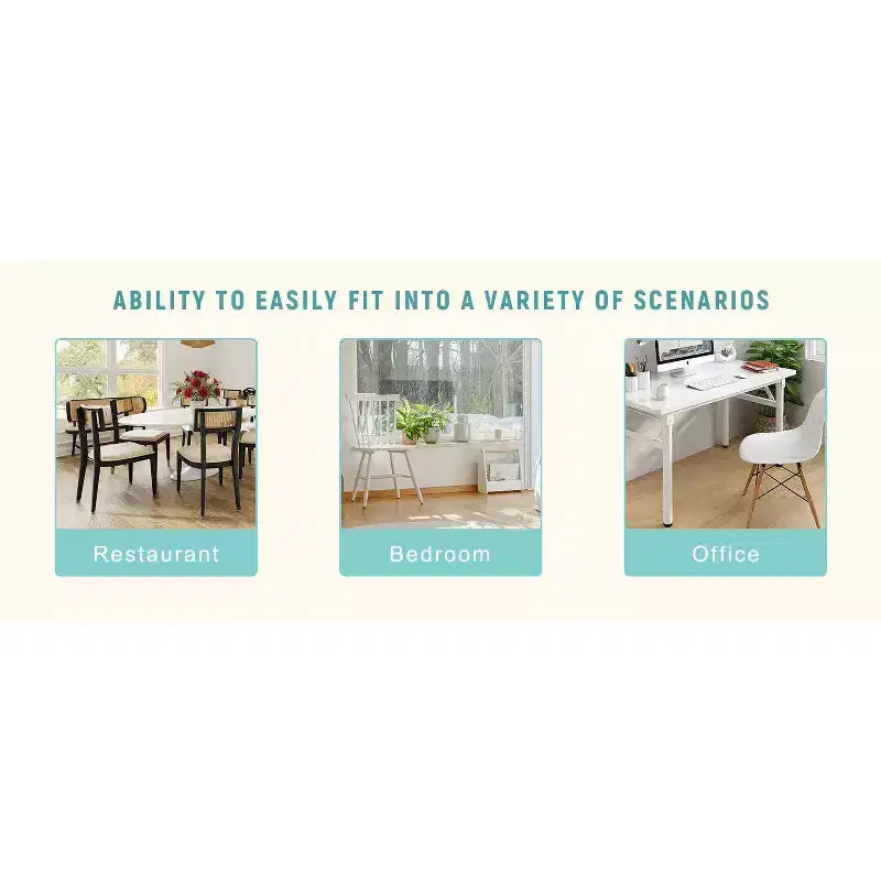 MAYEERTY Set di 4 Sedie da Pranzo Ergonomiche Nere Minimaliste con Schienale Curvo per una Seduta Confortevole