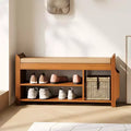 37.4 Bamboo Shoe Bench with Storage
