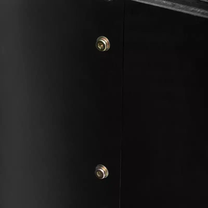 Tavolino MAYEERTY con design curvo Art Déco per soggiorno o sala da pranzo nero antico
